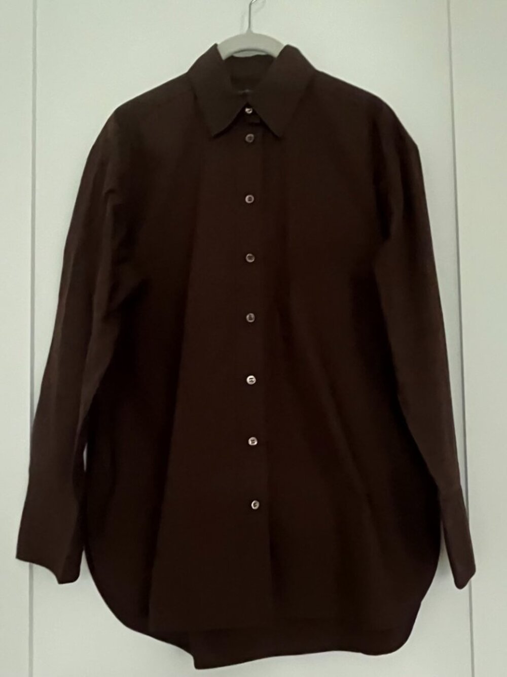 Banana Republic The Oversized Shirt in Brown Size XS - Picture 2 of 5